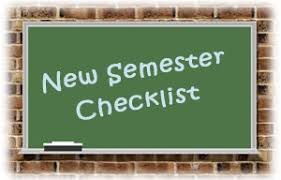 Semester Checklist